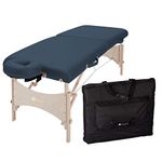 EARTHLITE Portable Massage Table HARMONY DX – Eco-Friendly Design, Hard Maple, Superior Comfort, Deluxe Adjustable Face Cradle, Heavy-Duty Carry Case (30" x 73")