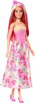 Barbie Royal Doll with Pink and Blonde Fantasy Hair, Colorful Accessories, Pink Ombre Bodice and Butterfly-Print Skirt