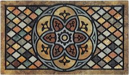 CHICHIC Door Mat Welcome Mat 24 x 36 Inch Front Door Mat Outdoors for Home Entrance Outdoors Mat for Outside Entry Way Doormat Entry Rugs, Heavy Duty Non Slip Rubber Back Low Profile, Petal