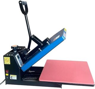 Fancierstudio Heat Press Digital Heat Press 15 x 15 Sublimation Heat Press Rhinestone Heat Press T-Shirt Heat Press 15x15 B/BLK (Clamp Shell) (FS15x15 BBP Pull Out)