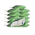 Drylife Flushable Fragrance-Free Wet Wipes | Large Disposable 100% Plant Based Biodegradable Moisturising Skin Cleansing Cloths with Aloe Vera (12 Packs of 24)