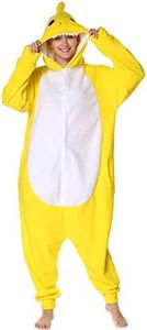 Markest Onesie Unisex Adult Pajamas Animal Yellow Shark Cosplay Costume Sleepwear - Yellow - Large