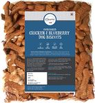 Chewers Oven Baked Real Chicken & Blueberry Dog Biscuits, Chicken Flavour, Dog Treat 1 Kg