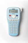 BROTHER PTH100LBXG1 Label Printer | P-Touch Labeller | ABC Keyboard | Handheld | Light Blue