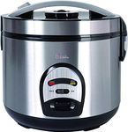 BKitchen Cook 200 Rice Cooker - 4L Capacity - 700W Electric - Stainless Steel - Steaming Function