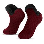 Slipper Socks - Fluffy Socks Women, Knitted Thick Fleece Lined Winter Warm Cosy Ladies Slipper Socks Non Slip Super Soft Fluffy Socks for Unisex in Home House Bed UK