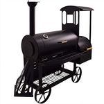 Syntrox Germany smoker S-2 Lok de Luxe Barbecue BBQ Grill Smoker, Charcoal Barbecue, grill trolley
