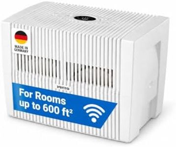 VENTA Humidifier AH550 Original Connect, 645 sq ft, WiFi App, White | Filter-free, mist-free | no white dust | WiFi app + Auto Mode | up to 645 sq ft | quiet 24 dB(A) | 2.6-gal tap-water tank