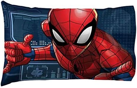 Jay Franco Marvel Spiderman 1 Pack Pillowcase - Double-Sided Kids Super Soft Bedding (Official Marvel Product)