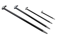 US PRO 4pc Heel Set Podgers Pry Bars Toe 150, 300, 400, 500mm 6857, Metal