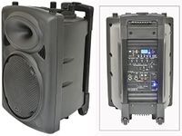 QTX, QR10PA: Powerful Portable PA with Wireless Headband Microphone, Easy Mobility Trolley Handle and Wheels, Extended Battery Life & Enhanced Audio Control