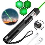 USB Rechargeable Tactical Torch, Green Torch with Multiple Modes, Adjustable Shape, Waterproof Design, Suitable for Outdoor Sports, Camping, Hiking etc.