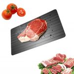 Defrosting Tray Fast Defrost Tray for Frozen Foods Thawing Plate for Meat Steak Chicken and Fish Rapid Defrost Tray Thaw Frozen Food Kitchen Gadgets