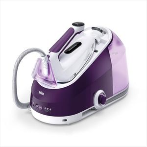 Braun CareStyle 5 IS5247VI, Steam Iron with FreeGlide 3D Technology, 145 g/min Steam, Fast Heating, iCare Mode, Vertical Ironing, Removable 2L Tank, 2400W, Purple