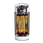 Martello Infrared Patio Heater by Hornfel, Oscillating, 1200W, IPX4 with Storage Cover (White)…