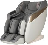 Amzyes 4D Massage Chair Full Body, 20 Modes Zero Gravity Massage Chair with 53.15 Inches SL Track, Foot Massage, Neck and Shoulder Massage, Shiatsu, Bluetooth Speaker, Home, Grey