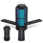 CXRUY Bug Zapper, Solar Powered Mosquito Zapper for Outdoor Indoor, 3600mAh Mosquito Lamp with LED Light