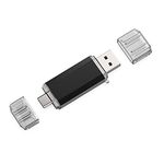 K&ZZ 128GB USB C Flash Drive, Type C Dual Photo Stick(USB-A 3.0/USB-C 3.0), High Speed Thumb Drive USB Pen Stick for USB C Smartphones, Tablets, PC, New MacBook