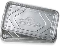 Napoleon Barbecue Grill Accessory 62008 - Large Grease Drip Trays - 5-Pack, 14"x8" (35.6 cm x 20.3 cm), BBQ Grill Maintenance Accessory, Aluminum Tray, Fits Most Grills, Recyclable, Cook, Keep Barbecu