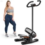 Sportsroyals Stair Stepper,Twist/Mini Stepper for Exercise at Home,Step Machine with Resistance Bands for Full Body Workout, 350lbs+ Capacity
