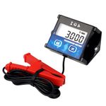 Taikemeti Small Engine Hour Meter,Digital Tachometer, Maintenance Reminder, Battery Replaceable,Design for Gas Powered Lawn Mower Generator Compressor Motorcycle ATV Chainsaw.