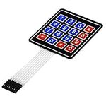 AZDelivery Matrix Array 4x4 Membrane Switch 16 Key Keypad Keyboard compatible with Arduino Including E-Book!