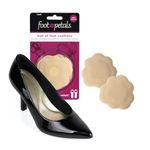FOOT PETALS Tip Toes Poron with Soft Spots - Dual Density Ball of Foot Cushion Pads for Shoes - 1 Pair (Buttercup)