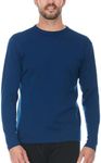 Minus33 Merino Wool Clothing Men's Chocorua Midweight Crew T-Shirt, Large, Navy