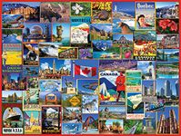 White Mountain Puzzles Best Places in Canada - 1000 Piece Jigsaw Puzzle