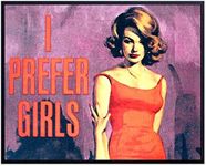 Lesbian Wall Art - Lesbian Gifts for Girlfriend - Lesbian Fiction Book Cover - Vintage Hollywood Movie Poster - Picture for Gay, LGBTQ, Queer Women - Chic Home Decor - Retro Artwork Print - 8x10