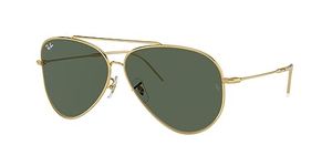 Ray-Ban Reverse Unisex UV Protected Green Lens Pilot Sunglasses - 0RBR0101S001/VR59