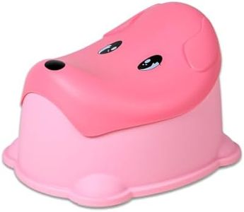 Infantso Dog Shape Potty Seat for New Born, Potty Training Seat for 1+ Year Child Potty trainer with Detachable Potty Bowl, Suitable for potty training of Boys & Girls for 1 to 4 Years - Light Pink