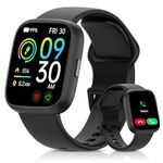 Smart Watch for Men Women, Bluetooth Calling, 1.83" HD Touch Screen Fitness Tracker, 100+ Sports Modes, Heart Rate Sleep Monitor, DIY Dial, IP68 Waterproof, Compatible with Android & iOS