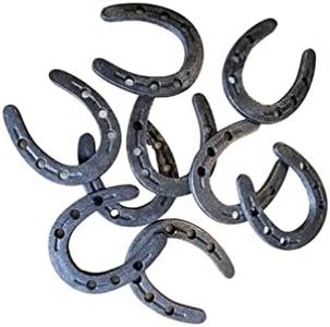 Carver's Olde Iron Mini Zinc Horseshoes Set, 2" x 1 3/4" for Decoration and Crafts (20)