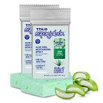 T.Taio Esponjabon Aloe Vera Soap Sponge - Gentle Shower Scrubber - Cleaning Bath Wash Scrub - Dirt & Oil Removal - Massage & Lather Foot, Elbow, & Face - Bathroom Accessories - Fresh Scent (2-pack)