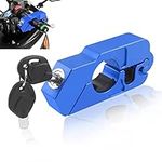 BAIONE Motorcycle Grip Lock Handlebar Throttle Security Lock Anti-Theft Scooters fit for ATV Motorcycles Dirt Street Bike (Blue)