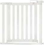 Fred Safety Pressure Fit Pure White Wood Baby Safety Gate to Fit Openings 76cm to 96cm