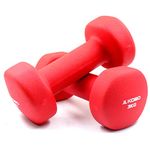 Kobo HOME GYM EXERCISE 3 KG X 2 (Total 6 KG) CARDIO AEROBIC TRAINING FITNESS GRIPPY NEOPRENE COATED FIXED WEIGHT DUMBBELL (PAIR)