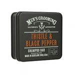 Men's Grooming by The Scottish Fine Soaps Company Thistle & Black Pepper Shampoo Bar 2 x 100g