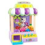 Kids Mini Claw Machine Toy with Lights & Music – Candy Grab Arcade Game with Coins & Capsules, Interactive Prize Catcher Machine for Boys & Girls, Fun Home Playset Ages 5+