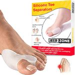 Toe Separator for Feet Toe Spacers Correct Toes Yoga Silicone Hammer Toe Corrector for Women & Men Correct Toe Straighteners for Overlapping Toes (Toe Separator) (max)