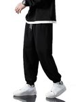 dockstreet Men Hiking, Camping and Trekking Sweatpants .JOGRABMNSIN1407C-BAGYFITBlackMenJOGRAB32