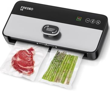 FRESKO Automatic Vacuum Sealer Machine, Easier Vac Hands-Free Food Sealer with Bag Detection and LED Indicator (V5)