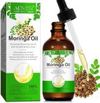 Moringa Oil Pure 60ml Moringa Seed Oil for Face & Hair Growth & Moisturizer & Massage Oil Natural Cold Pressed Reduces Fine Lines, Antioxidant & Anti-ageing