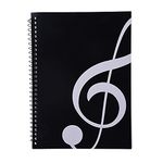 KingPoint Blank Sheet Music Notebook 50 Pages Music Sheet Spiral Notebook Music Writing Notebook, Piano Note Book Accessories (High Note Notebook)