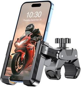 Viccux Bike Phone Mount - [Camera Friendly] Phone Holder for Motorcycle, [Super Sturdy] Bicycle Scooter Handlebar Phone Clip, Compatible with iPhone 16 Pro Max, S24 S23 Ultra and More 4.7"-7” Phones