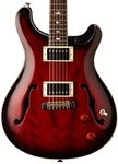 PRS Guitars 6 String SE Hollowbody Standard Fire Red Burst with Case, Right (105534:FR)