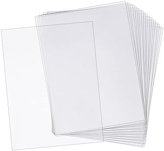 AHANDMAKER 20 Piezas de Placa de Poliestireno Flexible Transparente, 20x30cm Hoja de Plástico Transparente con Papel Protector para Artesanía, Ventanas, Marcos de Fotos
