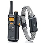 Bousnic Dog Shock Collar with Remote - [New Edition] 4000FT Dog Training Collar for Large Medium Small Dogs (8-120lbs) Waterproof Rechargeable E Collar with Beep, Vibration, Safe Shock (Grey)