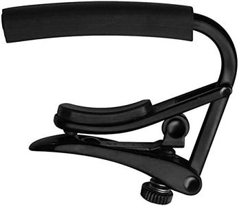 C4K Shubb Capo Noir Series 7.25 Radius Neck Electric Guitar Capo - Black Chrome